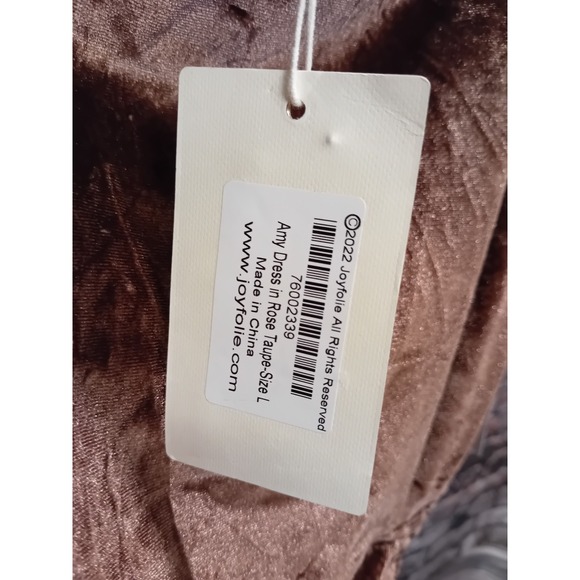 Mia Joy Folie Dress Rose-Taupe Brand New With Tags Size Large Summer Style - Picture 6 of 10